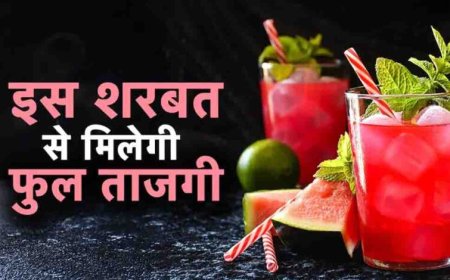 गर्मी में नींबू पानी से ज्यादा हाइड्रेटिंग है तरबूज का शरबत, विटामिन और इलेक्ट्रोलाइट्स से भरपूर यह ड्रिंक तुरंत देगा एनर्जी