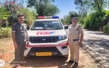विदिशा के डायल-112 हीरोज- सूखे कुएँ में परित्यक्त मिली नवजात बच्ची को डायल 112 ने सुरक्षित अस्पताल पहुँचाया