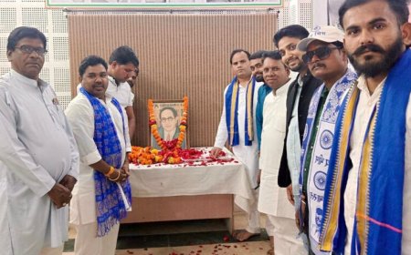 मप्र कांग्रेस कार्यालय में बाबासाहेब अंबेडकर की 135वीं जयंती संपन्न