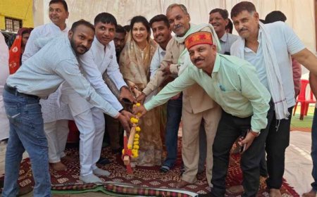 राज्यमंत्री गौर ने किया 6.20 करोड़ की लागत के सड़क निर्माण कार्य का भूमि-पूजन