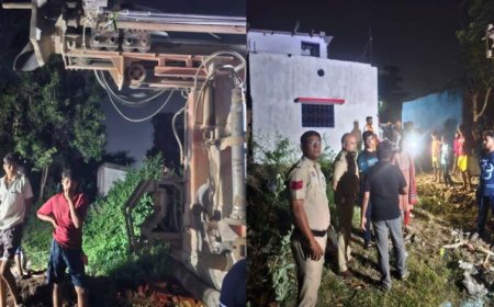 अवैध बोर खनन पर सख्ती : तुरकाडीह में कार्रवाई, बोर मशीन जब्त