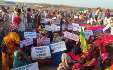 छतरपुर में केन-बेतवा लिंक प्रोजेक्ट के मुआवजे पर विरोध प्रदर्शन, प्रशासन के आश्वासन के बाद समाप्त