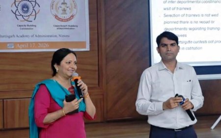 रायपुर : छत्तीसगढ़ प्रशासन अकादमी रायपुर में मिशन कर्मयोगी के तहत संस्थागत क्षमता निर्माण कार्यशाला आयोजित