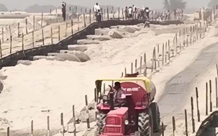 114 पीपों से तैयार हुआ ढेमवाघाट पुल, गोंडा से अयोध्या का सफर अब होगा आसान