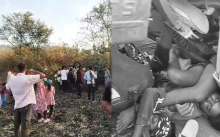 गड्ढे में पलटा ट्रैक्टर, 4 दोस्तों की मौत; डिंडौरी से गिट्टी लेने अनूपपुर आए थे, जेसीबी से निकाले गए शव