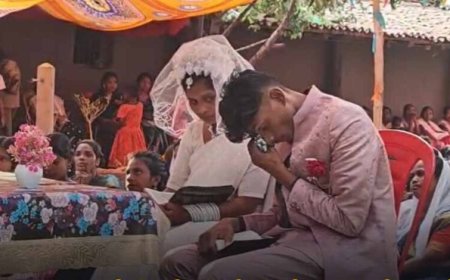 Surguja में अनोखी शादी: बारात लेकर पहुंची ईसाई दुल्हन, विदाई में रो पड़ा दूल्हा