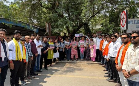 महिलाओं के अधिकारों को लेकर गरमाई सियासत: बिलासपुर में कांग्रेस के खिलाफ जोरदार प्रदर्शन