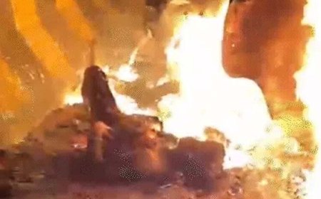 मिर्जापुर में ट्रक के ब्रेक फेल, बोलेरो को मारी टक्कर, 9 लोग जिंदा जलकर मरे