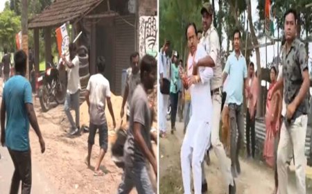 हुमायूं कबीर की कार पर हमला, सुवेंदु सरकार को दौड़ा-दौड़ाकर पीटा, बंगाल वोटिंग में हिंसा का तांडव