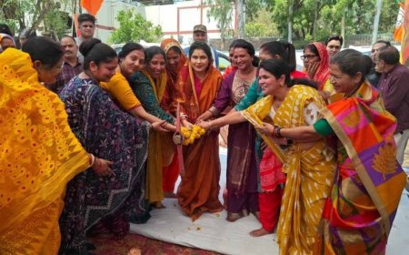 राज्यमंत्री कृष्णा गौर ने किया 4 लेन सीसी सड़क निर्माणकार्य का भूमि-पूजन