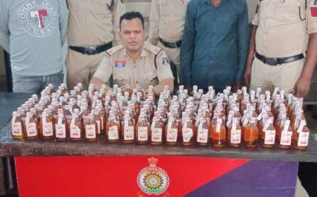 हाफा मोड़ पर सकरी पुलिस की बड़ी दबिश: 335 नग अंग्रेजी शराब के साथ दो तस्कर गिरफ्तार, 40 हजार की खेप जब्त