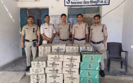 मध्यप्रदेश पुलिस की अवैध शराब तस्करों पर कार्यवाही