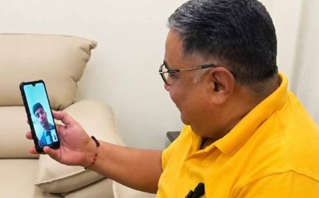 पेंड्रा के मेधावी विद्यार्थियों से वीडियो कॉल पर जुड़े मंत्री  राजेश अग्रवाल