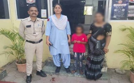 इंदौर के डायल 112 हीरोज सतर्कता और संवेदनशीलता से भटकी बालिका को सुरक्षित घर पहुँचाया