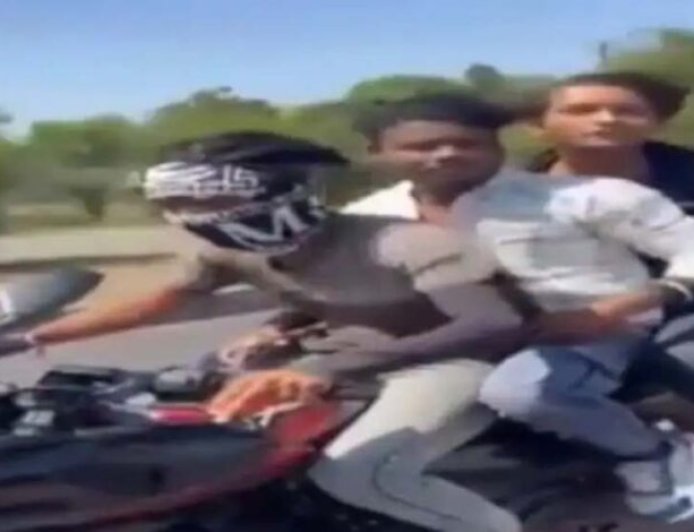 रफ्तार, स्टंट और मौत: रील शूट के दौरान ट्रेलर से टकराई बाइक, 3 युवकों की मौत