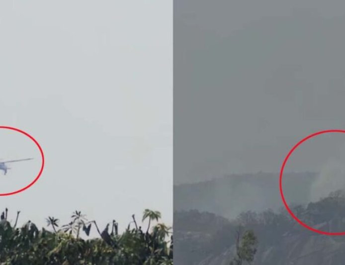 जशपुर में प्लेन क्रैश,एयरक्राफ्ट अचानक पहाड़ी से टकराया, आग की लपटें दूर तक फैलीं, पायलट-को-पायलट की मौत की आशंका