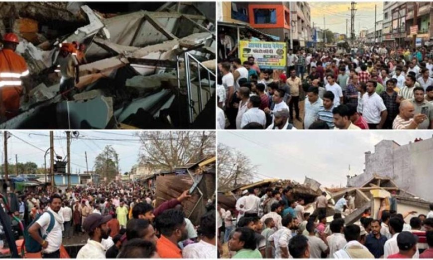 अनूपपुर में भवन गिरने से दो की मौत, कई मलबे में दबे; दो घायल अस्पताल में भर्ती