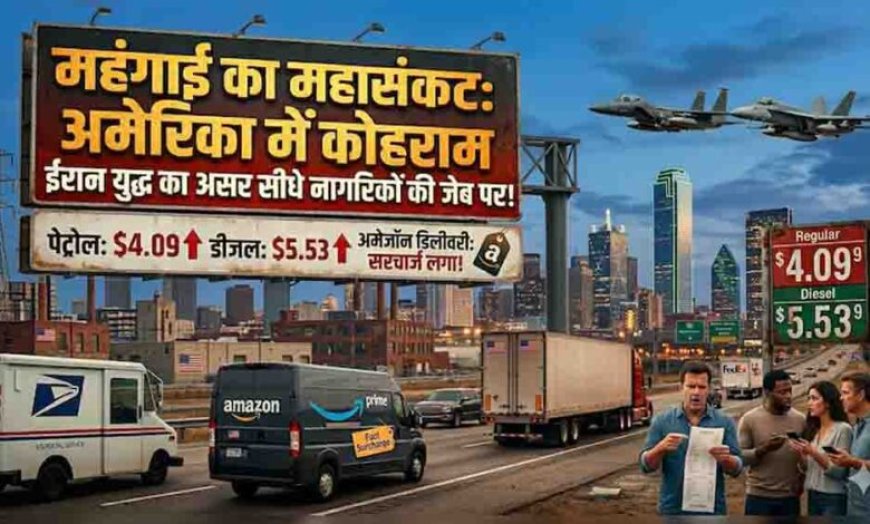 ईरान युद्ध की आग में झुलसा अमेरिका, रिकॉर्ड स्तर पर पहुँची ईंधन की कीमतें, अब जनता पर महंगाई की मार