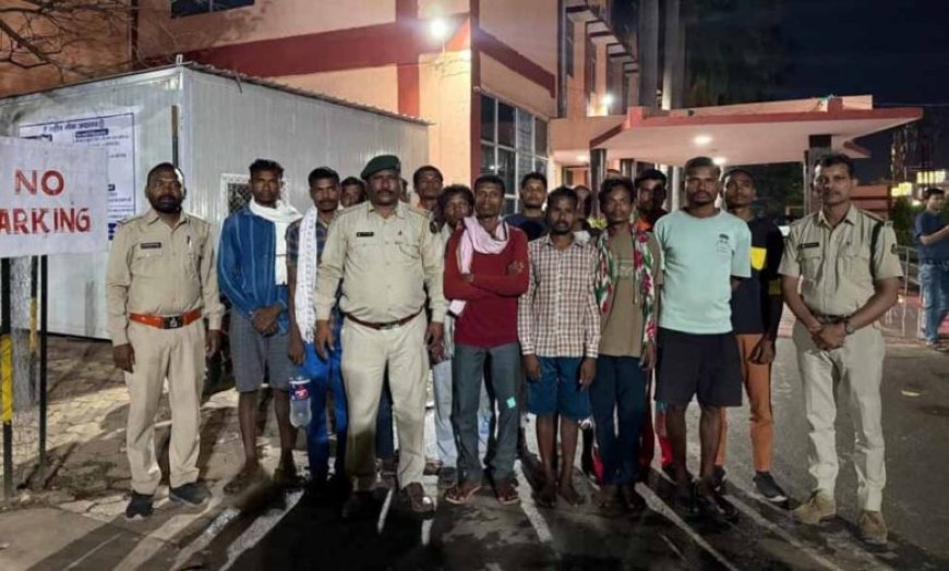 जगदलपुर में बड़ी कार्रवाई: जंगल कब्जे की साजिश नाकाम, 14 ग्रामीण गिरफ्तार