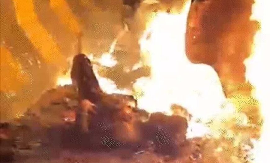 मिर्जापुर में ट्रक के ब्रेक फेल, बोलेरो को मारी टक्कर, 9 लोग जिंदा जलकर मरे