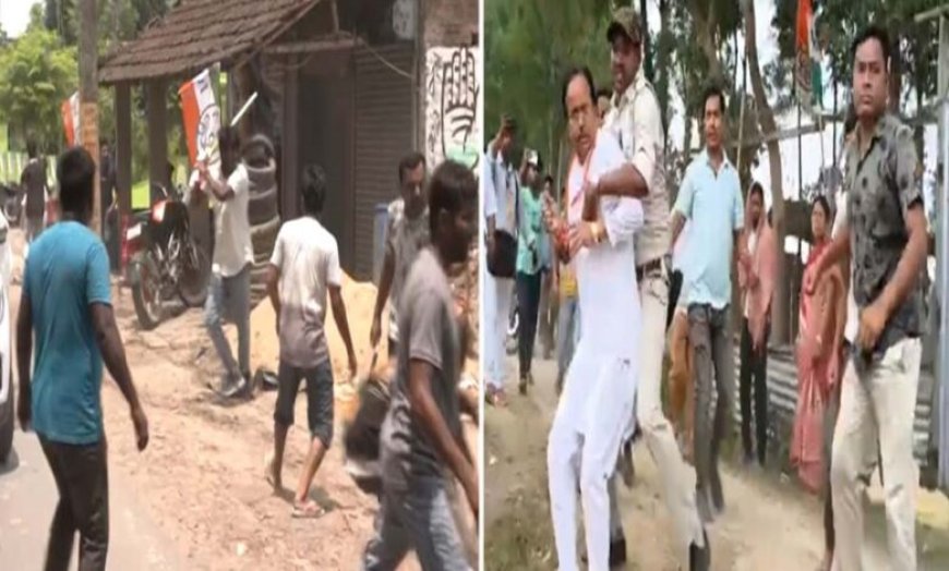 हुमायूं कबीर की कार पर हमला, सुवेंदु सरकार को दौड़ा-दौड़ाकर पीटा, बंगाल वोटिंग में हिंसा का तांडव