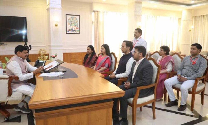 मुख्यमंत्री डॉ. यादव से मिले भारतीय विदेश सेवा के प्रशिक्षु अधिकारी