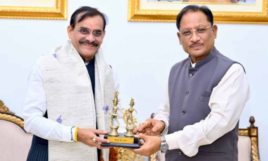 मुख्यमंत्री से सांसद विष्णु दत्त शर्मा ने की सौजन्य मुलाकात