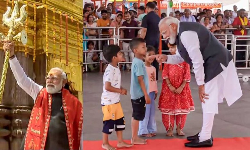 एक हाथ में त्रिशूल, दूसरे में डमरू और पीछे दमकता मंदिर… पीएम मोदी की काशी विश्वनाथ पूजा की मंत्रमुग्ध कर देने वाली तस्वीर