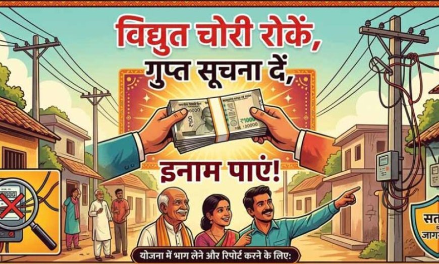 विद्युत चोरी रोकें, इनाम पाएं