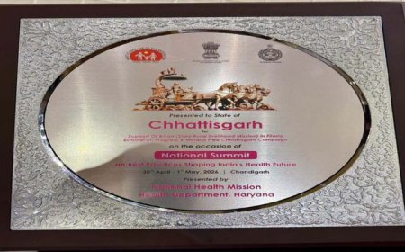 रायपुर : राष्ट्रीय मंच पर छत्तीसगढ़ की दोहरी उपलब्धि,फाइलेरिया व मलेरिया नियंत्रण में राज्य मॉडल की देशभर में सराहना