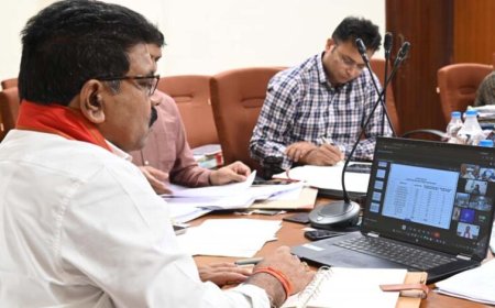 रायपुर : उप मुख्यमंत्री विजय शर्मा ने की सुशासन तिहार की तैयारियों की समीक्षा