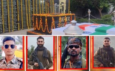 IED धमाके में शहीद 4 जवानों को अंतिम विदाई, नम आंखों से दी गई सलामी