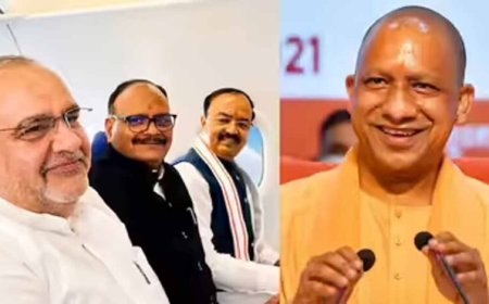 केशव प्रसाद मौर्य और ब्रजेश पाठक दिल्ली में, यूपी में मंत्रिमंडल विस्तार की अटकलें तेज