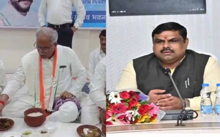 बोरे बासी पर सियासी संग्राम: मंत्री गजेंद्र यादव का भूपेश बघेल पर वार