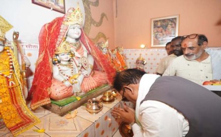 सुशासन तिहार के दौरान कोसला धाम पहुंचे Vishnu Deo Sai, माता कौशल्या मंदिर में की पूजा-अर्चना