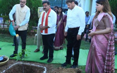राज्यपालरमेन डेका ने किया पौधरोपण, कवर्धा कलेक्ट्रेट परिसर में रोपा आम का पौधा, पर्यावरण संरक्षण का दिया संदेश