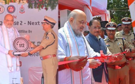 केंद्रीय गृह मंत्री अमित शाह ने रायपुर में अत्याधुनिक ‘नेक्स्ट जेन सीजी डायल-112 सेवा’ और मोबाइल फॉरेंसिक वैन का किया शुभारंभ