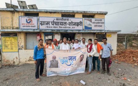’जल जीवन मिशन से बदली ग्राम सोनझरी की तस्वीर’