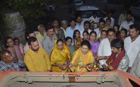 राज्यमंत्री  गौर ने किया 2 करोड़ 24 लाख के डामरीकरण कार्यों का भूमि पूजन