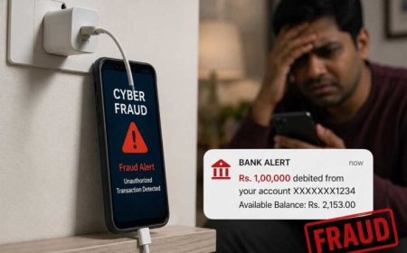 भोपाल में चार्जिंग पर लगा मोबाइल बना साइबर ठगी का जरिया, खाते से उड़े ₹1 लाख