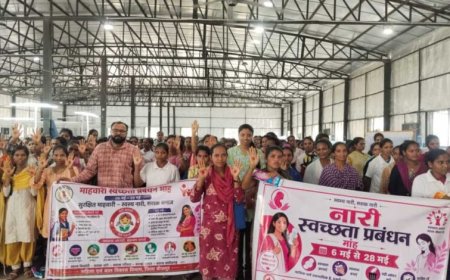 बीजापुर में रेड डॉट अभियान ने पकड़ी रफ्तार- गांव-गांव तक पहुँच रहा माहवारी स्वच्छता का संदेश