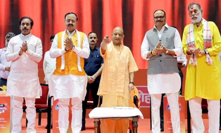 सीएम योगी ने श्रमिकों को दी विकास की नई सौगात, ग्रेटर नोएडा में श्रमिक सुविधा केंद्र, ईएसआईसी अस्पताल व विद्यालय का किया शिलान्यास