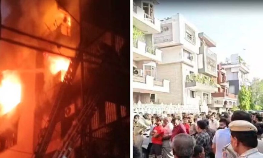 दिल्ली के विवेक विहार में चार मंजिला इमारत में लगी आग, 9 लोगों की मौत