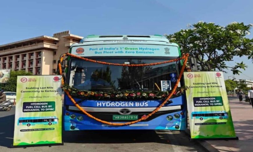 दिल्ली में शुरू हुई हाइड्रोजन बस सेवा, सेंट्रल विस्टा रूट पर मिलेगी नई कनेक्टिविटी