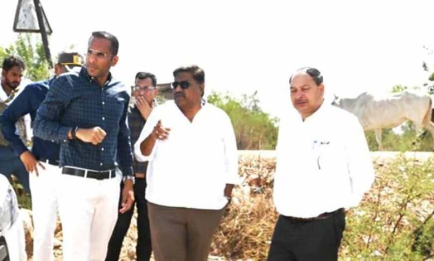 लोक निर्माण विभाग के सचिव ने निर्माणाधीन राष्ट्रीय राजमार्ग-130ए का किया निरीक्षण