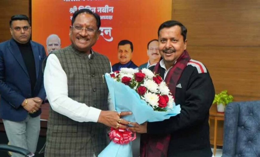 BJP अध्यक्ष नितिन नवीन से मिले CM साय, छत्तीसगढ़ विकास को लेकर हुई अहम चर्चा