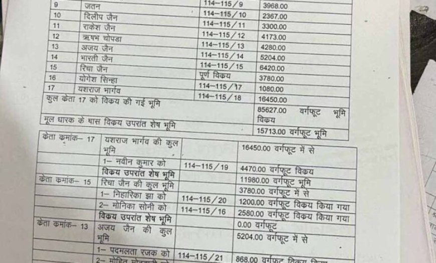 चिल्ड्रन पार्क की जमीन पर कब्जा, 22 टुकड़ों में बेचकर बना दी अवैध कॉलोनी
