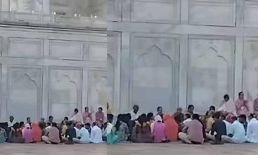 ताजमहल में भजन-कीर्तन का वीडियो वायरल, सुरक्षा व्यवस्था पर उठे सवाल