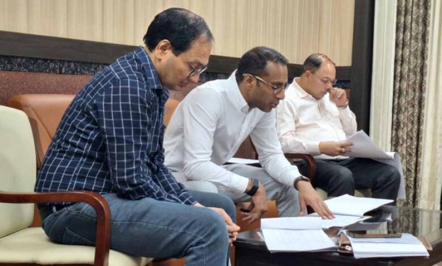 रायपुर : लोक निर्माण विभाग के सचिव ने सड़कों का काम देखा