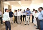 लोक निर्माण विभाग के सचिव ने निर्माणाधीन कंपोजिट बिल्डिंग के कार्यों का किया निरीक्षण